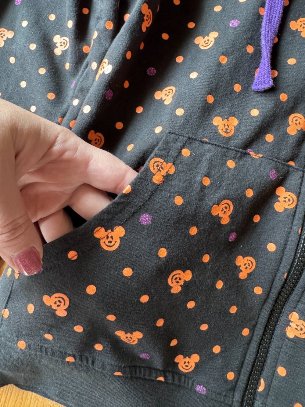 Disney Parks Halloween Mickey Jacket Full Zip Size Medium - Picture 5 of 9